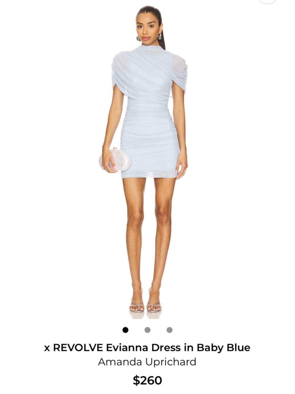 REVOLVE Evianna Mini Dress in Light Blue